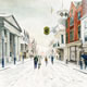 Guildford High Street under Snow - Art Prints