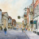 Guildford High Street Watercolour Painting