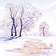 Winter Sun - Art by Woking Artist David Drury