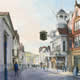 Guildford High Street Watercolour Painting