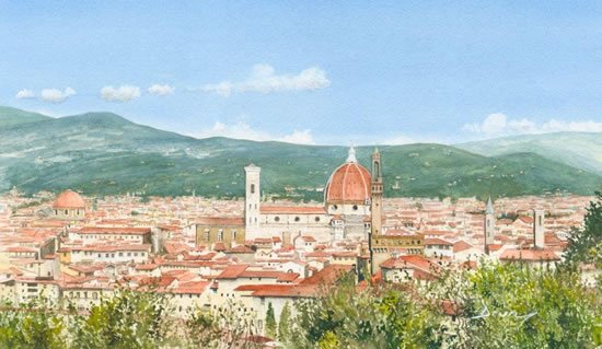 The Duomo Cathedral Florence Italy - Prints Of Painting - Italian Art Gallery